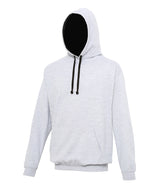 AWDis Varsity Hoodie Unisex - Heather Grey/Jet Black / S / hoodie - Hoodies