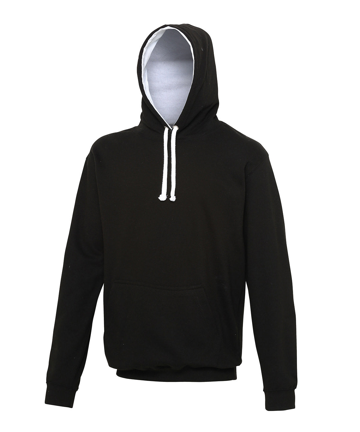 AWDis Varsity hoodie Jet Black/Arctic White