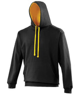 AWDis Varsity Hoodie Unisex - Jet Black/Gold / XS / hoodie - Hoodies