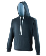 AWDis Varsity Hoodie Unisex - New French Navy/Sky Blue / XS / hoodie - Hoodies