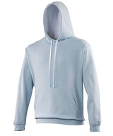 AWDis Varsity Hoodie Unisex - Sky/Arctic White / S / hoodie - Hoodies