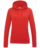 AWDis Womens College Hoodie Fire Red - XS - Hoodies