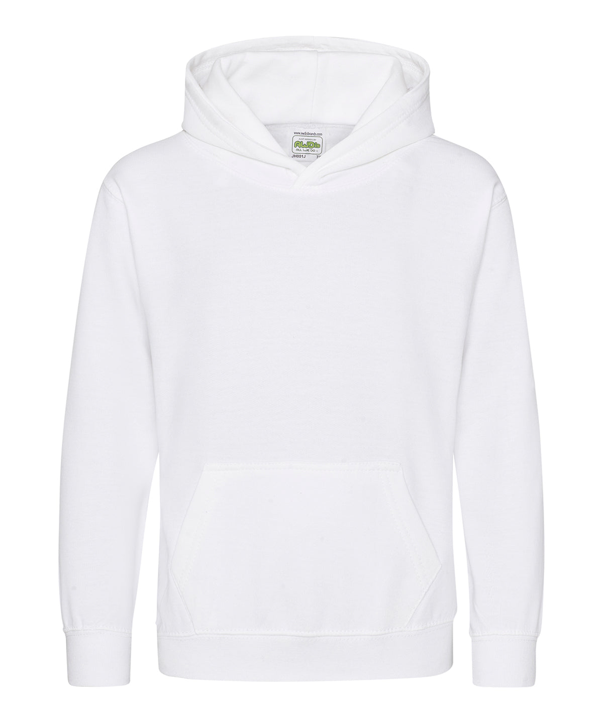 AWDis Kids hoodie Arctic White