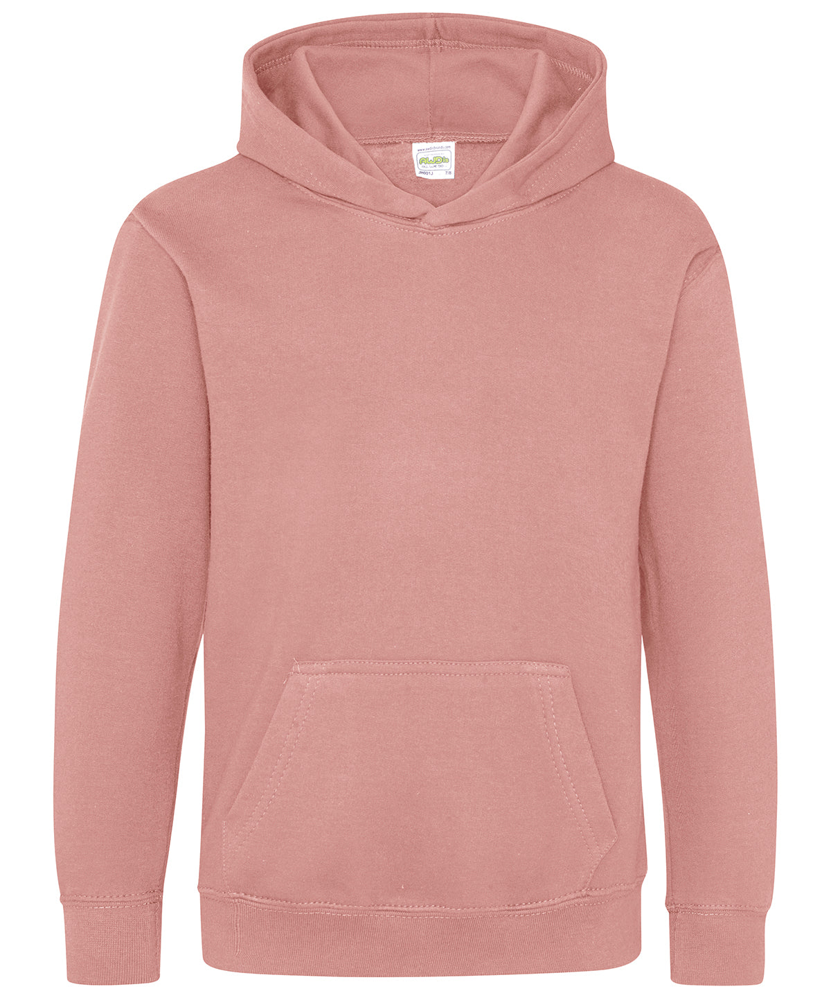 AWDis Kids hoodie Dusty Pink