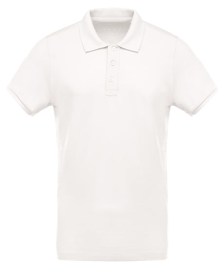 Kariban Mens organic piqué short-sleeved polo shirt