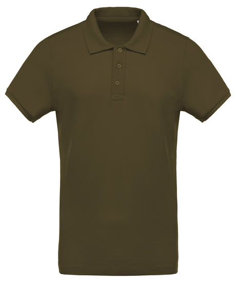 Kariban Mens organic piqué short-sleeved polo shirt