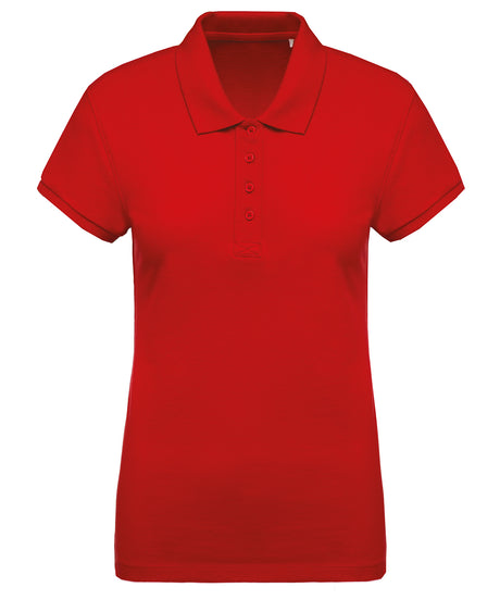 Kariban Ladies’ organic piqué short-sleeved polo shirt