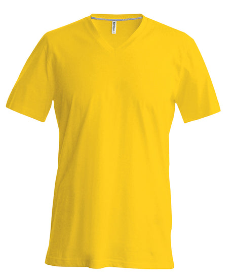 Kariban Mens short-sleeved V-neck T-shirt