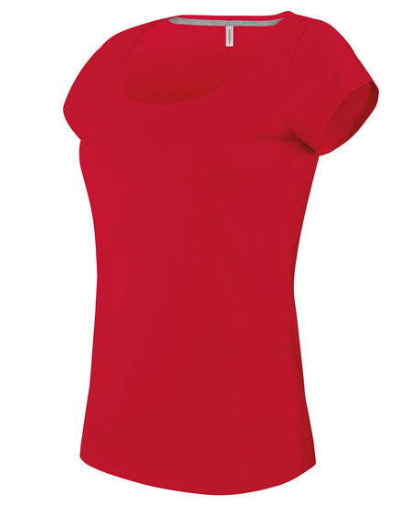 Kariban Ladies’ boat neck short-sleeved T-shirt