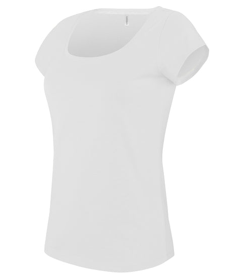 Kariban Ladies’ boat neck short-sleeved T-shirt