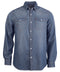 Kariban Men's long-sleeved denim shirt