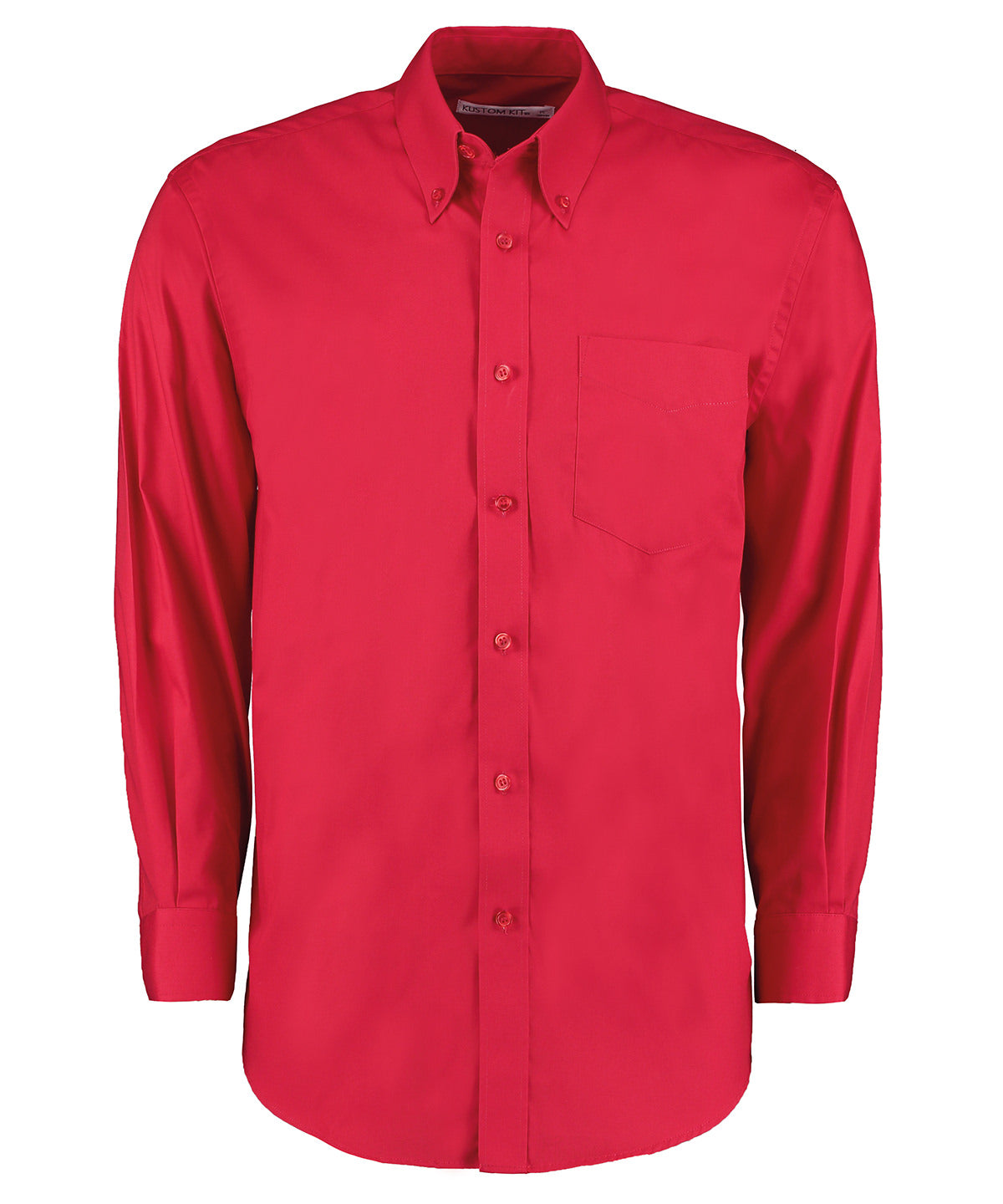 Kustom Kit Corporate Oxford shirt long-sleeved  Red