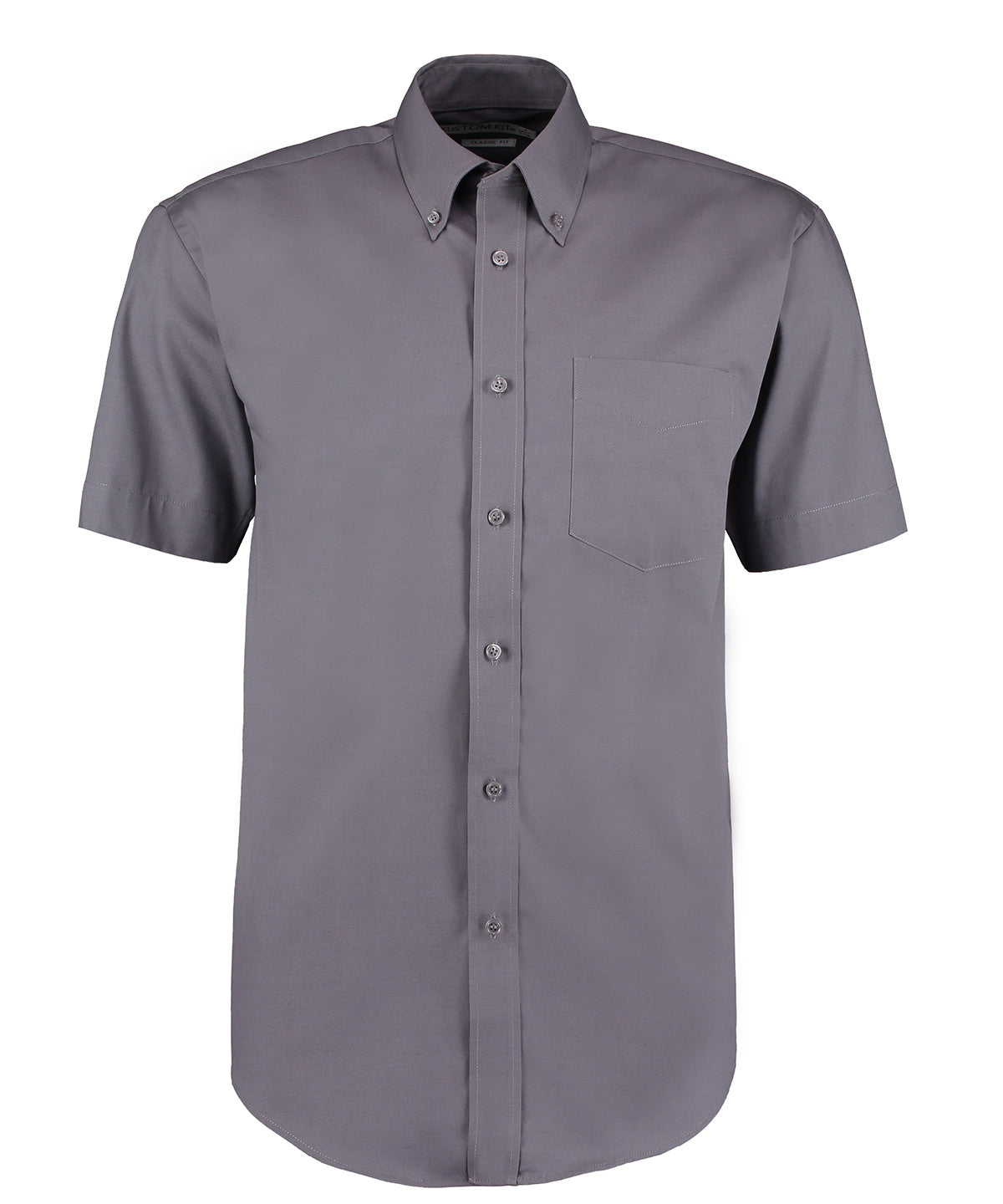 Kustom Kit Corporate Oxford shirt short-sleeved  Charcoal