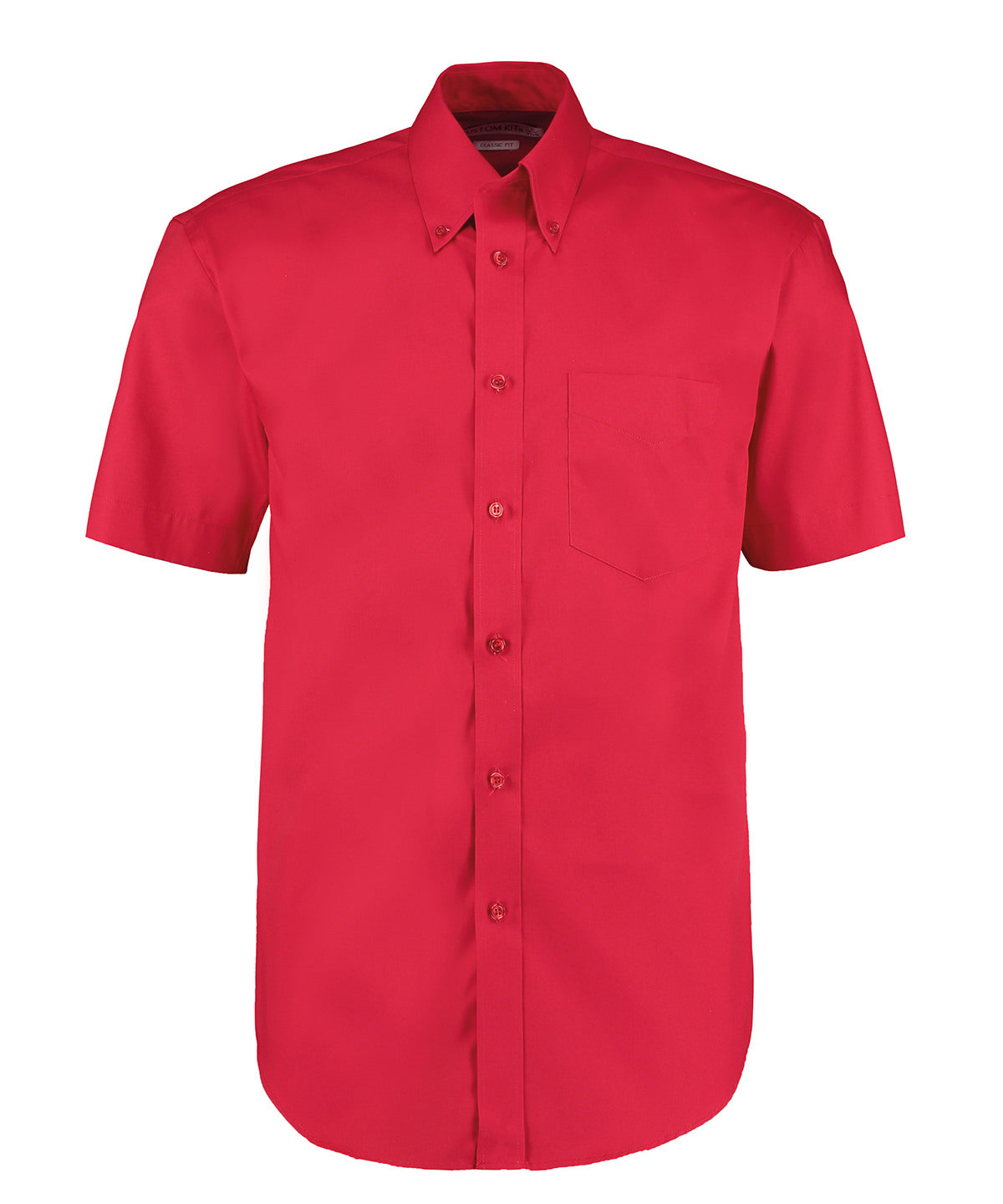 Kustom Kit Corporate Oxford shirt short-sleeved  Red
