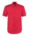 Kustom Kit Corporate Oxford shirt short-sleeved  Red
