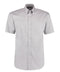 Kustom Kit Corporate Oxford shirt short-sleeved  Silver Grey