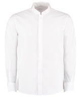 Kustom Kit Mandarin collar shirt long-sleeved