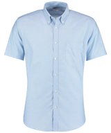 Kustom Kit Slim fit workwear Oxford shirt short sleeve