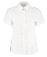 Kustom Kit Women's workplace Oxford blouse short-sleeved