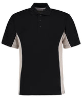 Kustom Kit Track polo Black/Grey/White - XXS - Polo Shirts