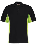 Kustom Kit Track polo Black/Lime/White - XXS - Polo Shirts