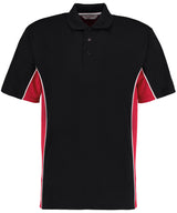 Kustom Kit Track polo Black/Red/White - XXS - Polo Shirts