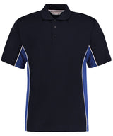 Kustom Kit Track polo Navy/Royal/White - S - Polo Shirts