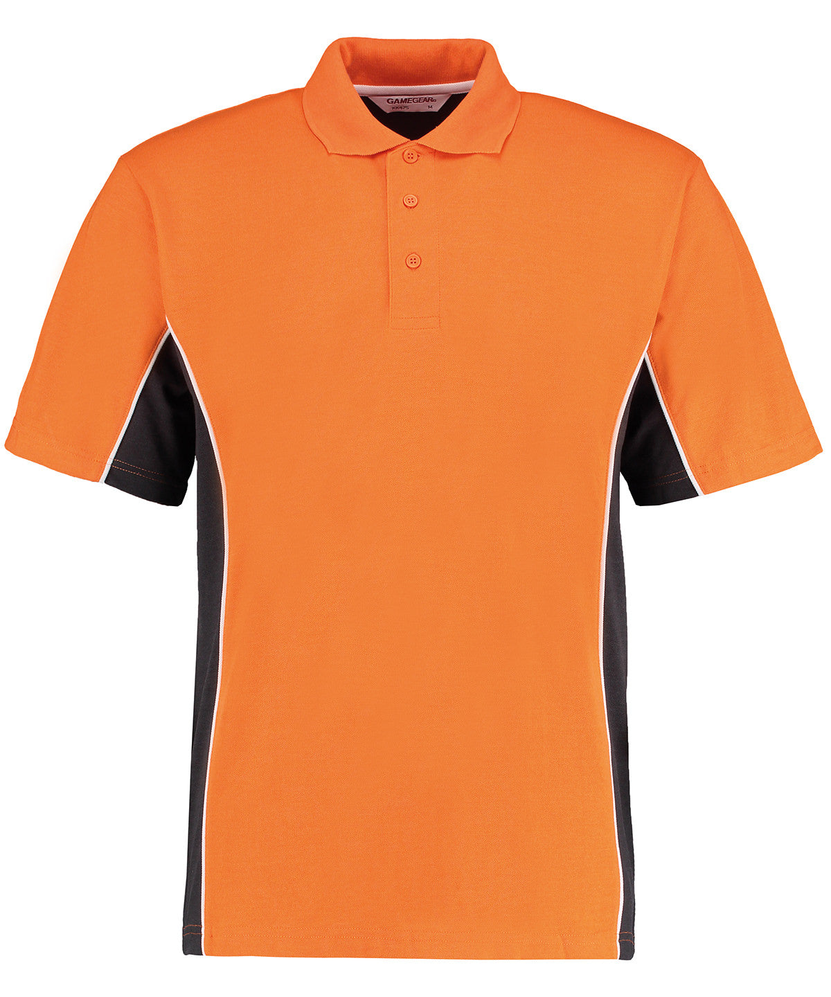 Kustom Kit Track polo Orange/Graphite/White