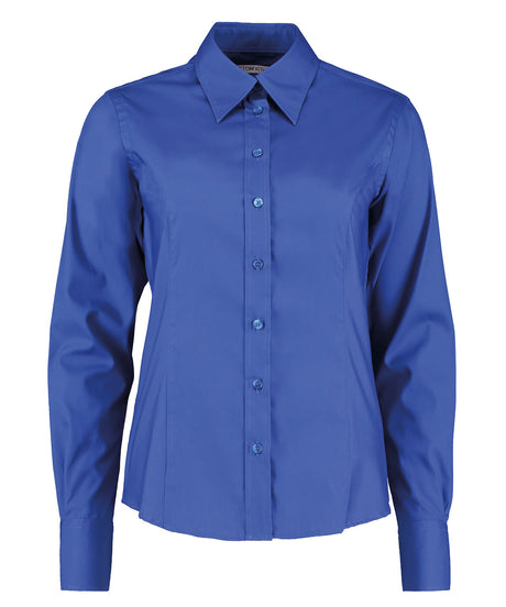 Kustom Kit Women's corporate Oxford blouse long-sleeved