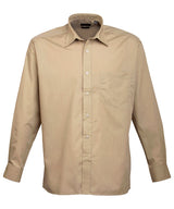 Premier Long sleeve poplin shirt Khaki - 14.5 - Shirts