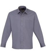 Premier Long sleeve poplin shirt Steel - 14.5 - Shirts