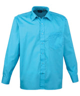 Premier Long sleeve poplin shirt Turquoise - 14.5 - Shirts