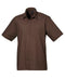Premier Short sleeve poplin shirt Brown