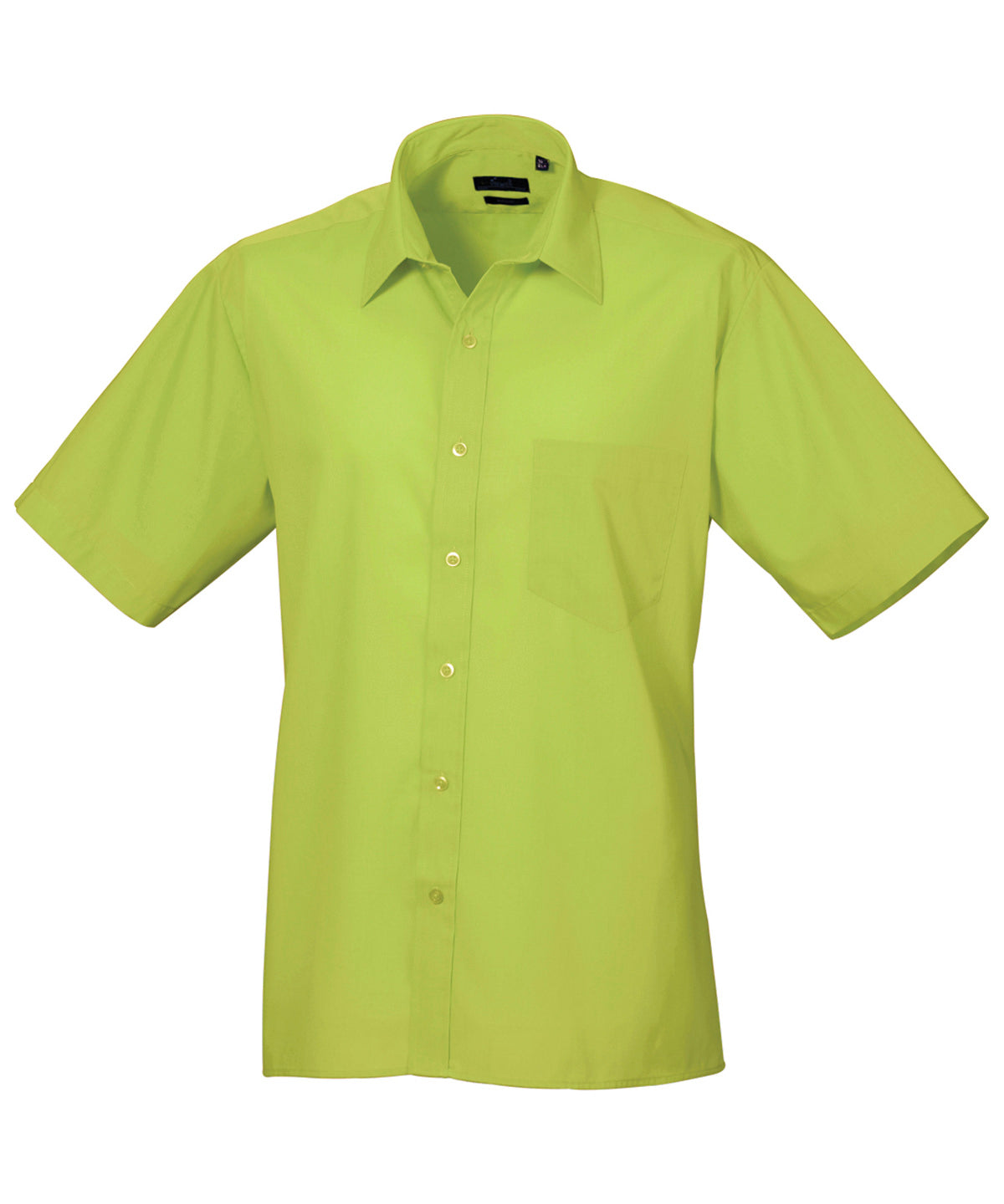 Premier Short sleeve poplin shirt Lime