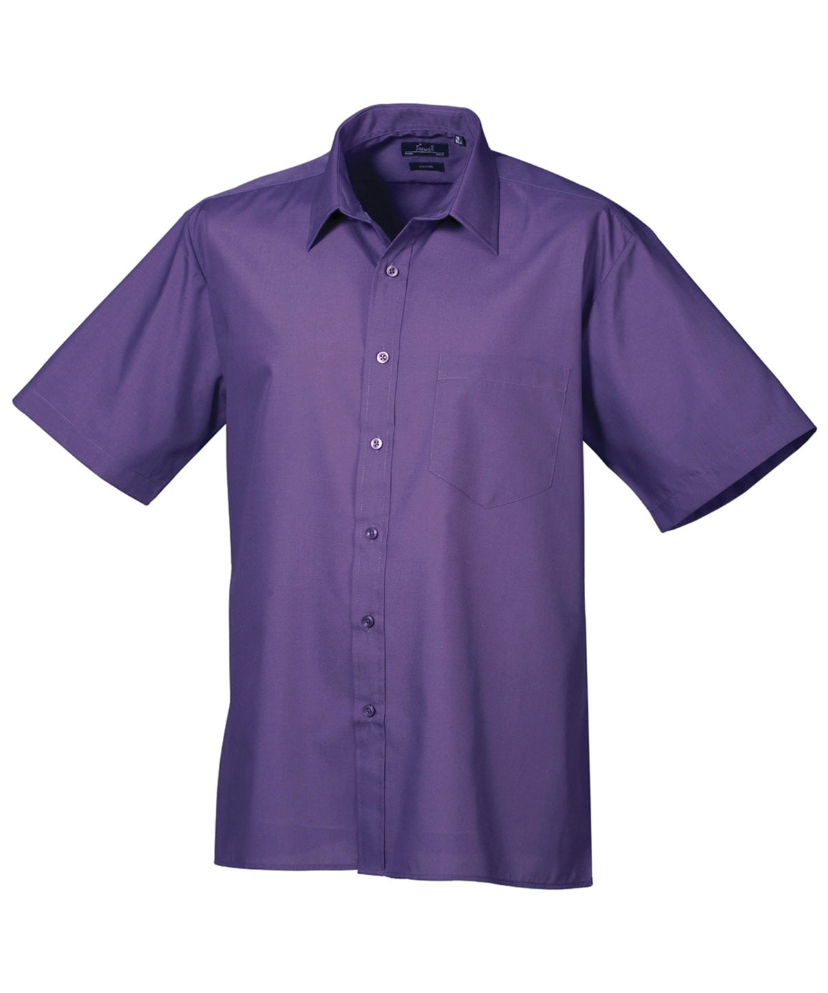 Premier Short sleeve poplin shirt Purple