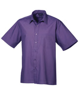 Premier Short sleeve poplin shirt Purple - 14.5 - Shirts