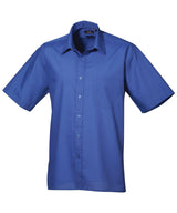 Premier Short sleeve poplin shirt Royal - 14.5 - Shirts
