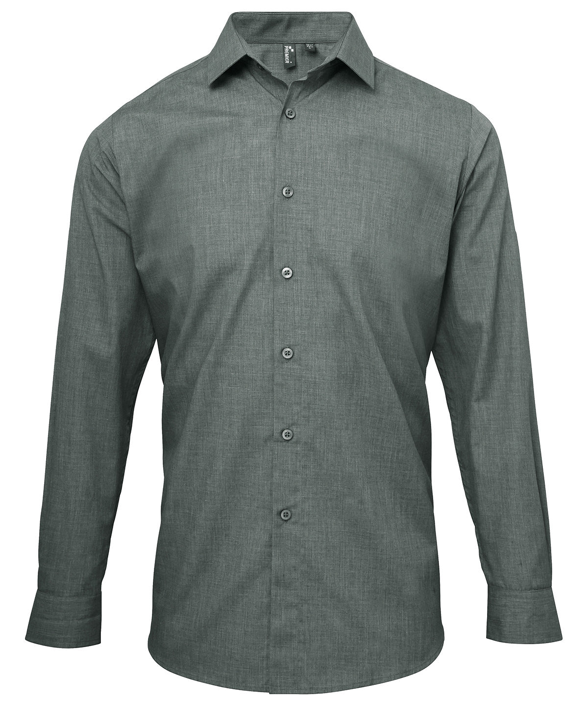 Premier Poplin cross-dye roll sleeve shirt