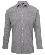 Premier Microcheck  long sleeve cotton shirt