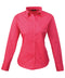 Premier Women's poplin long sleeve blouse Hot Pink