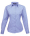 Premier Women's poplin long sleeve blouse Mid blue