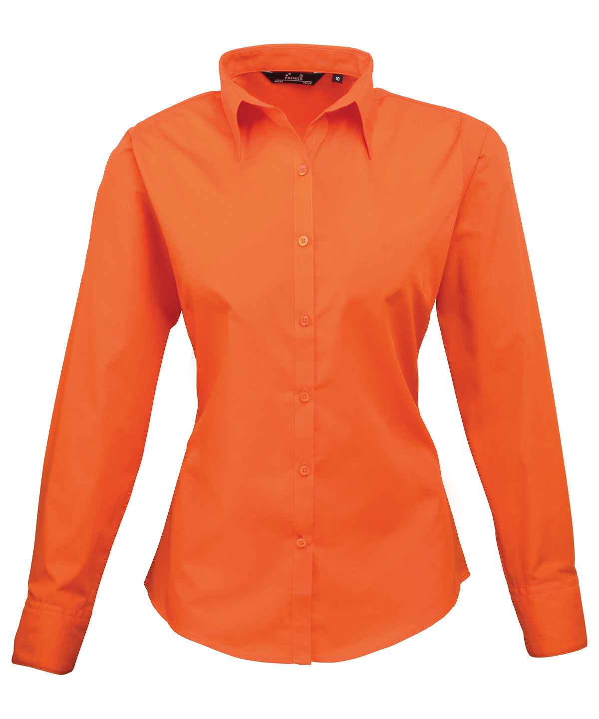 Premier Women's poplin long sleeve blouse Orange