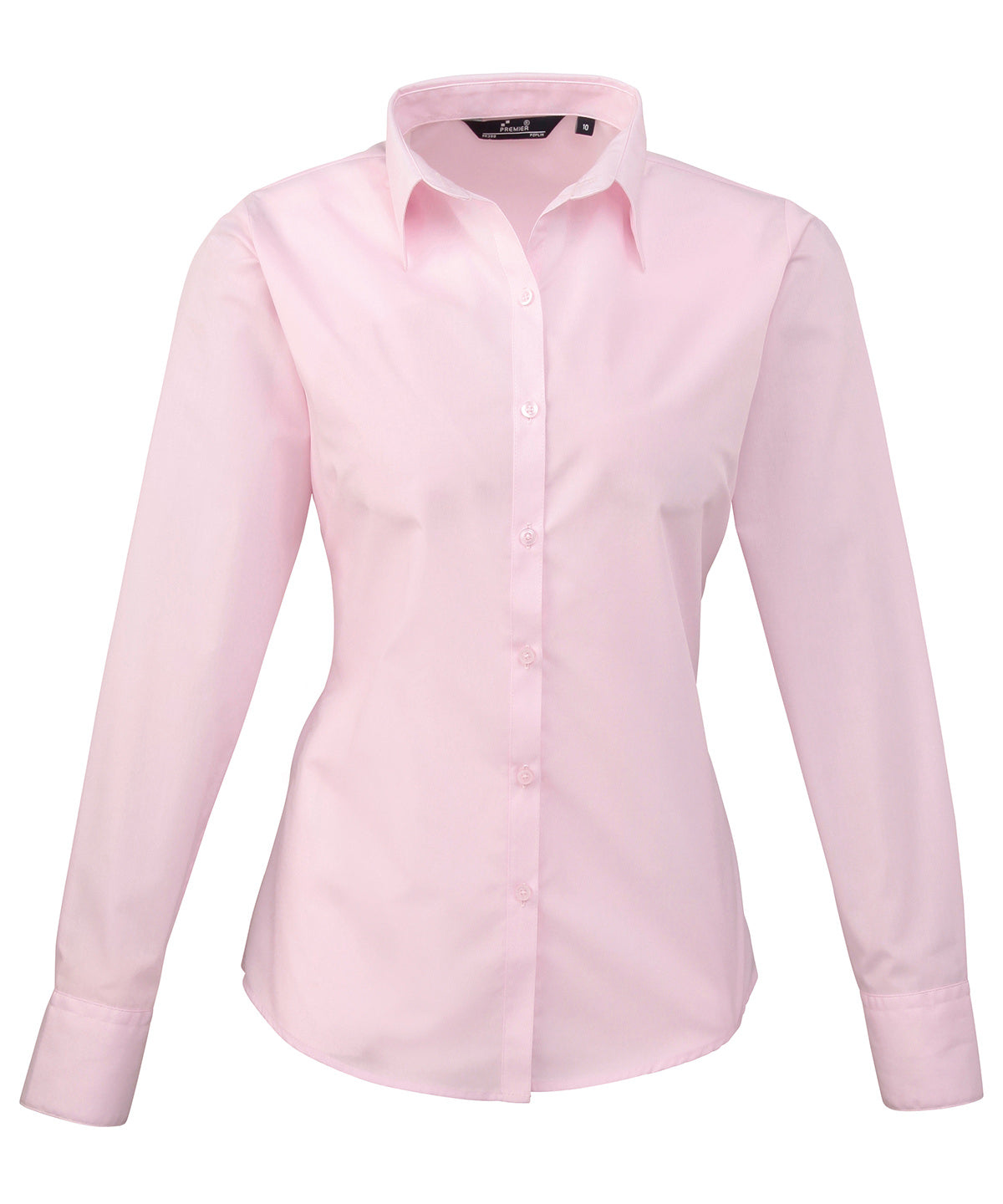 Premier Women's poplin long sleeve blouse Pink