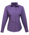 Premier Women's poplin long sleeve blouse Purple