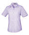 Premier Women's short sleeve poplin blouse Lilac