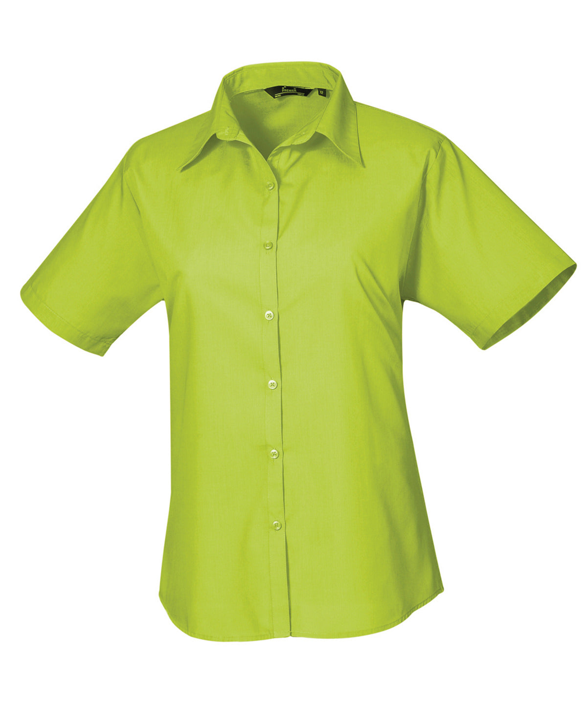 Premier Women's short sleeve poplin blouse Lime