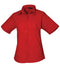 Premier Women's short sleeve poplin blouse Red