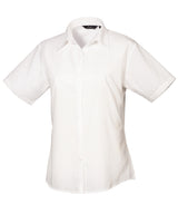 Premier Women’s short sleeve poplin blouse White - 6 - Blouses