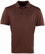 Premier Coolchecker piqué polo Brown - S - Polo Shirts