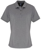 Premier Womens Coolchecker piqué polo Grey Melange - XS - Polo Shirts